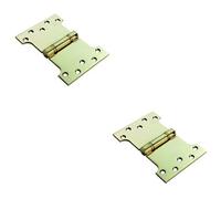 Loops 2 Pack - Pair 101.6 X 101.6 X 3mm Parliament Hinge Polished Brass Internal Door