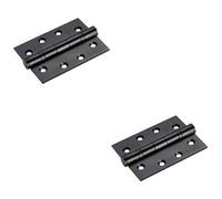 Loops 2 Pack - Pair Grade 13 Heavy Duty Ball Bearing P Hinge - 107 X 77mm Matt Black Door