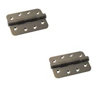 Loops 2 Pack - Pair Grade 13 Heavy Duty Ball Bearing P Hinge - Radius 107 X 77mm Antique Brass