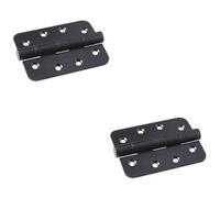 Loops 2 Pack - Pair Grade 13 Heavy Duty Ball Bearing P Hinge Radius 107 X 77mm Matt Black Door