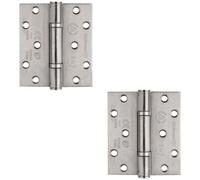 Loops 2 Pack - Pair Grade 13 Heavy Duty Thrust Bearing Hinge - 100 X 89mm Satin Stainless Steel