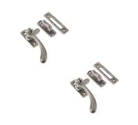Loops 2 Pack Pewter Range Bulb End Casement Fasteners 95X55mm For Stylish Windows - Window Handle
