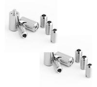Loops 2 Pack Polished Chrome Locking Sash Stop For Secure Windows - Window Fastener