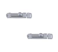 Loops 2 Pack Premium 116X30mm Satin Chrome Contract Door Bolts For Ultimate Security - Door Bolt Lock