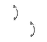 Loops 2 Pack Premium 150mm Satin Anodised Aluminium Bow Handle For Stylish Interiors - Door Handle