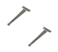 Loops 2 Pack Premium 300X110mm Pewter T Hinge For Doors And Cabinets - Traditional Gate Door - Door Hinges