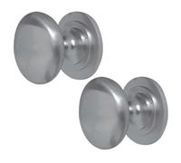 Loops 2 Pack Premium 38mm Satin Nickel Cupboard Knob For Stylish Home Decor - Kitchen Cabinet Knob