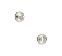 Loops 2 Pack Premium 40mm Keyway Escutcheon In Satin Nickel Finish - Solid Brass Key Hole Cover