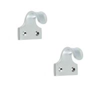 Loops 2 Pack Premium 50mm Satin Chrome Brass Sash Lifts For Windows - Window Fastener