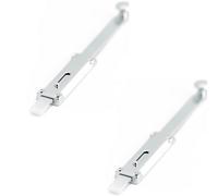 Loops 2 Pack Premium Architectural Door Bolts 300X35mm In Polished Chrome Finish - Door Bolt Lock