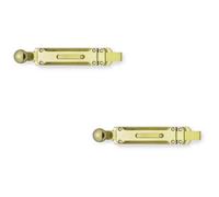 Loops 2 Pack Premium Architectural Door Bolts 500X35mm In Polished Brass For Enhanced Security - Door Bolt Lock