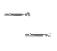Loops 2 Pack Premium Architectural Slide Door Bolts 200X35mm In Satin Nickel Finish - Door Bolt Lock
