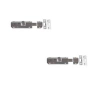Loops 2 Pack Premium Architectural Slide Door Bolts In Satin Nickel (100X35mm) For Enhanced Security - Door Bolt Lock