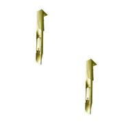 Loops 2 Pack Premium Brass Lever Action Flushbolts 200X19mm For Enhanced Security