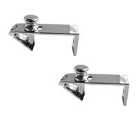 Loops 2 Pack Premium Counter Flap Catch 80X38mm In Polished Chrome Finish - Lift Up Bar Hatch