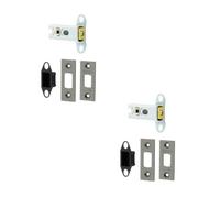 Loops 2 Pack Premium Heavy Duty Tubular Deadbolts 64mm In Gun Metal Finish For Enhanced Security - Door Bolt