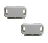 Loops 2 Pack Premium Magnetic Catches For Cabinets - 42X18mm White - Cupboard Door Catch