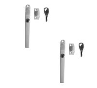 Loops 2 Pack Premium Modern Lockable Casement Fasteners - 124mm White For Enhanced Security - Window Handle