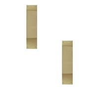 Loops 2 Pack Premium Polished Brass Fingerplates 350X75mm For Elegant Door Finishes - Door Protector Plate