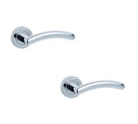 Loops 2 Pack Premium Polished Chrome Door Handle For Elegant Interiors - Interior Handle