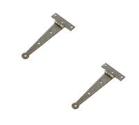 Loops 2 Pack Premium Quality T Hinge 135X65mm In Elegant Pewter Finish - Traditional Gate Door - Door Hinges
