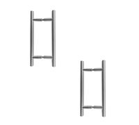 Loops 2 Pack Premium Satin Stainless Steel 32mm Pull Handle For B2B Fixing - 1200X32X1000mm - Door Handle