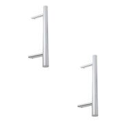 Loops 2 Pack Premium Satin Stainless Steel Cranked Pull Handle 1200X32mm For Durability And Style - Door Handle