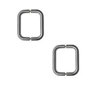 Loops 2 Pack Premium Stainless Steel 22mm D Shape Pull Handle For B2B Fixing - Satin Finish 225X22mm - Door Handle