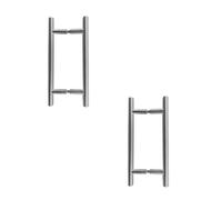 Loops 2 Pack Premium Stainless Steel 25mm Pull Handle For B2B Fixing - Sleek Satin Finish - Door Handle