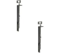 Loops 2 Pack Premium Stainless Steel Flush Bolts Jss51 In Dark Bronze - 203mm X 20mm Square Forend