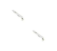 Loops 2 Pack Premium Stainless Steel Lever Action Flushbolts For Double Doors - 203X20mm Polished Finish