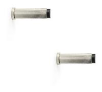 Loops 2 Pack - Rubber Tip Knurled Wall Mounted Doorstop Polished Nickel 75mm Cylinder Rose Door