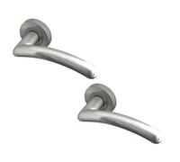 Loops 2 Pack Satin Chrome Door Handle For Stylish Interiors - Interior Handle