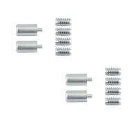 Loops 2 Pack Satin Chrome Locking Sash Stop For Enhanced Security - Window Fastener