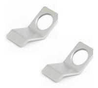 Loops 2 Pack Satin Stainless Steel Round Cylinder Pull Handle For Modern Interiors - Door Lock Finger Pull