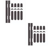 Loops 2 Pack - Self Adhesive Intumescent Strip Pack Setceam Concealed Hinge - Fire Smoke Door Set