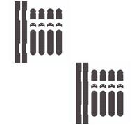 Loops 2 Pack - Self Adhesive Intumescent Strip Pack Setceam Concealed Hinges - Smoke Fire Door Set