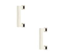 Loops 2 Pack Sleek 96mm Polished Nickel Cabinet Handle For Modern Interiors - Kitchen Drawer Pull Handle