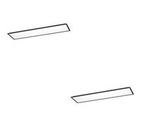 Loops 2 Pack Sleek Black Ceiling Light For Modern Indoor Spaces - Stylish Semi Flush Design