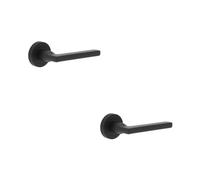 Loops 2 Pack Sleek Jet Black Matt Aluminium Door Handle For Modern Interiors - Interior Handle