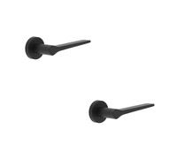 Loops 2 Pack Sleek Matt Black Door Handle For Modern Interiors - Interior Handle