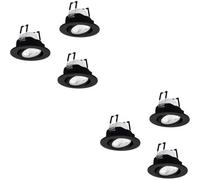 Loops 2 Pack Sleek Modern Black Ceiling Spotlight For Indoor Spaces - Perfect For Home Lighting