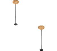 Loops 2 Pack Sleek Modern Black Floor Lamp - Stylish Indoor Lighting For Home Decor