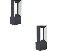 Loops 2 Pack Sleek Modern Black Led Wall Light For Indoor Spaces - Stylish Home Illumination