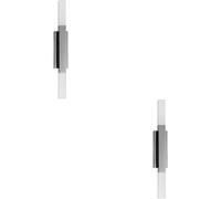 Loops 2 Pack Sleek Modern Design Chrome Mirror Wall Light For Home Decor