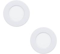 Loops 2 Pack Sleek Modern Design Led Ceiling Light In White For Indoor Spaces