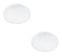 Loops 2 Pack Sleek Modern Design White Led Ceiling Light For Indoor Bathrooms