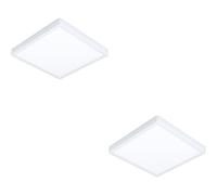 Loops 2 Pack Sleek Modern Design White Square Led Ceiling Light For Indoor Spaces