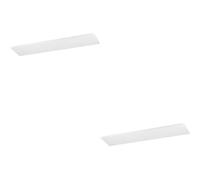 Loops 2 Pack Sleek Modern White Ceiling Light Fixture For Indoor Home Spaces