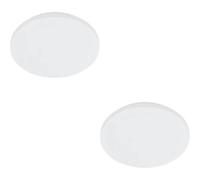 Loops 2 Pack Sleek Modern White Led Ceiling Light For Any Indoor Space